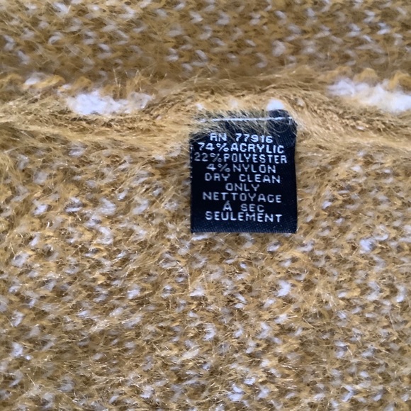 Anthropologie Yellow Windowpane Cardigan Sweater - Picture 5 of 8